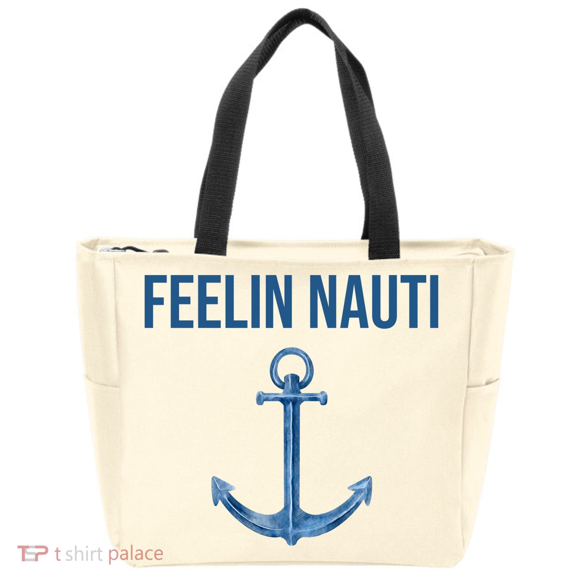 Feelin Nauti Sailing Funny Tote Bag