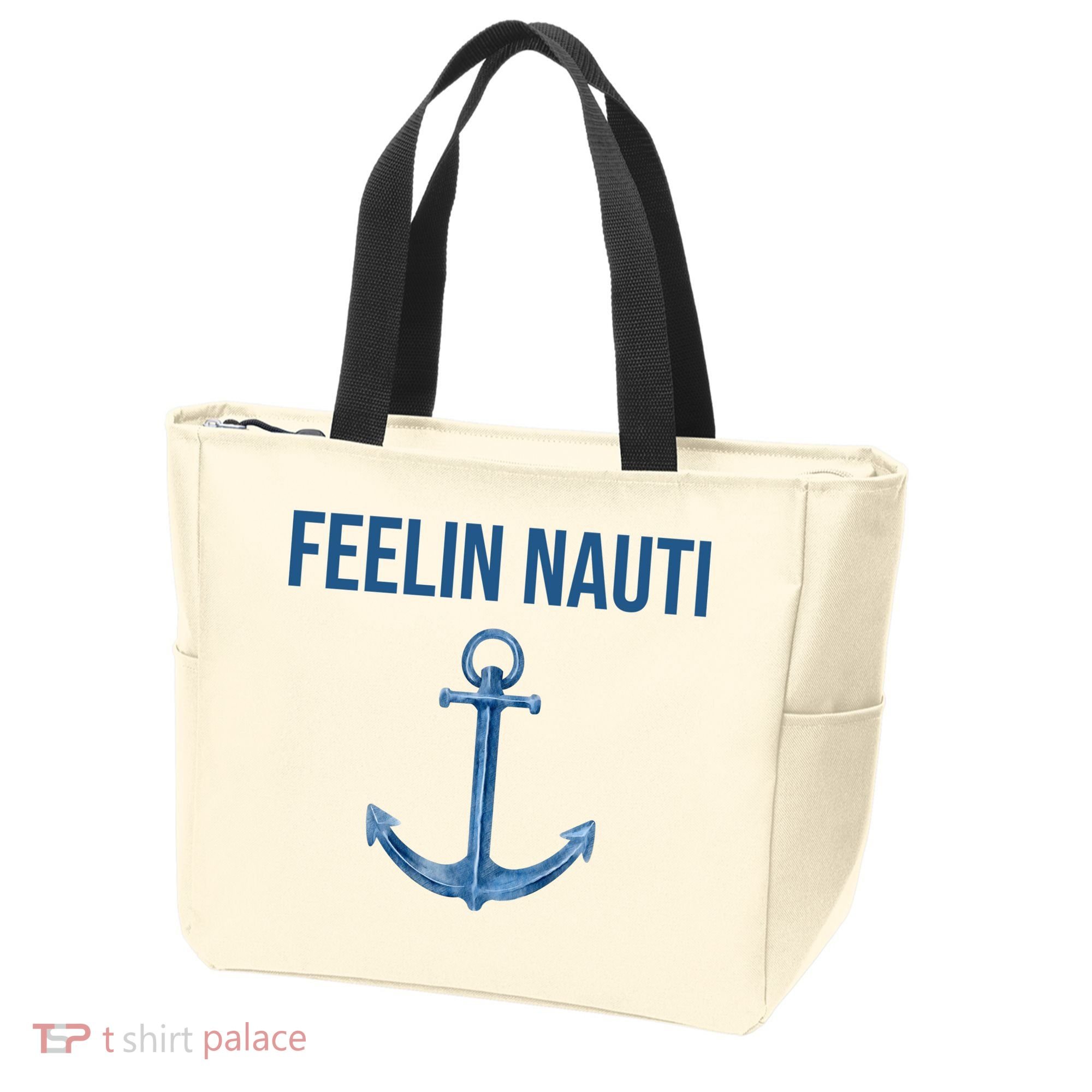 Feelin Nauti Sailing Funny Tote Bag