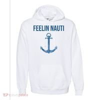 Feelin Nauti Sailing Funny Comfort Colors Garment-Dyed Hooded Sweatshirt thumb 0
