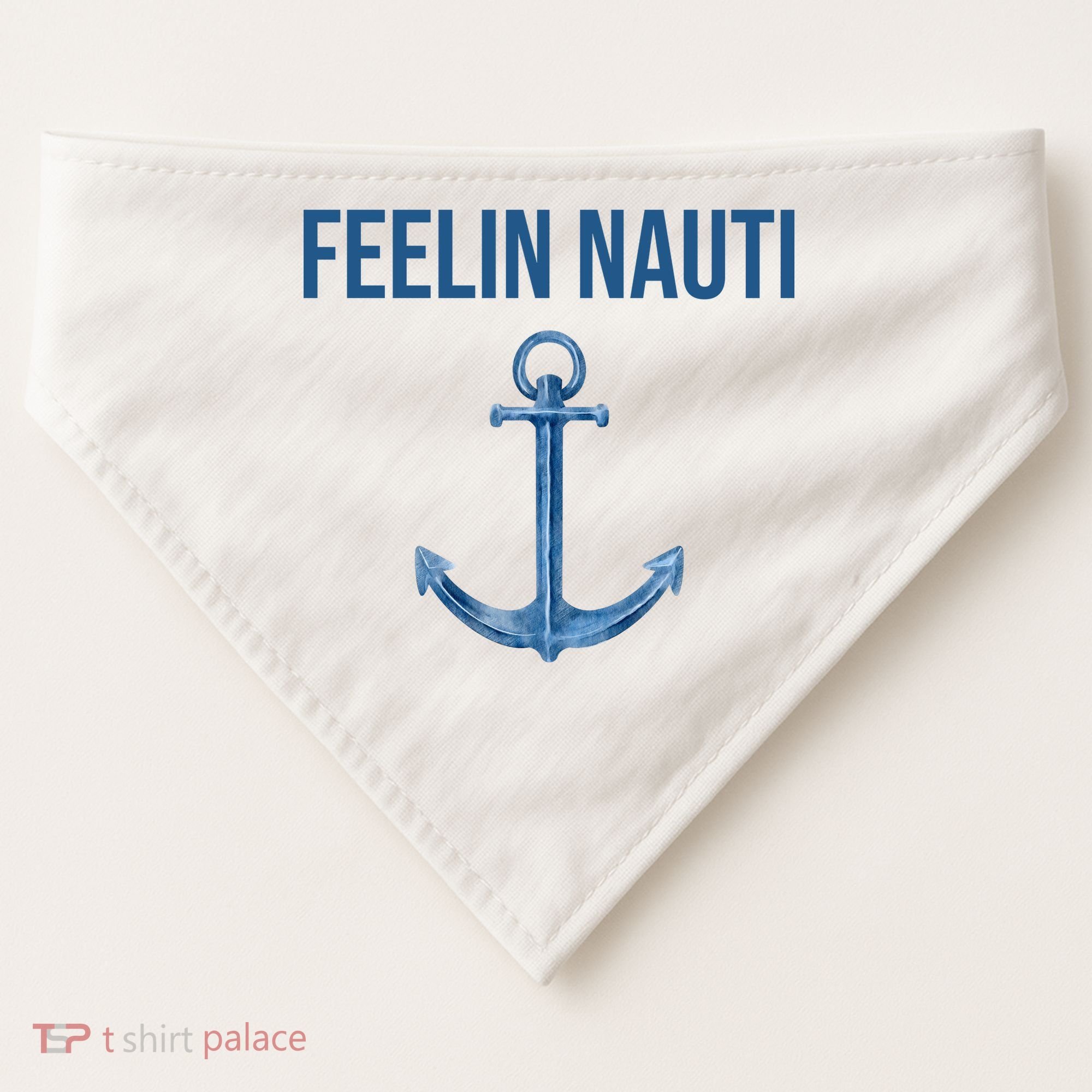 Feelin Nauti Sailing Funny USA-Made Doggie Bandana