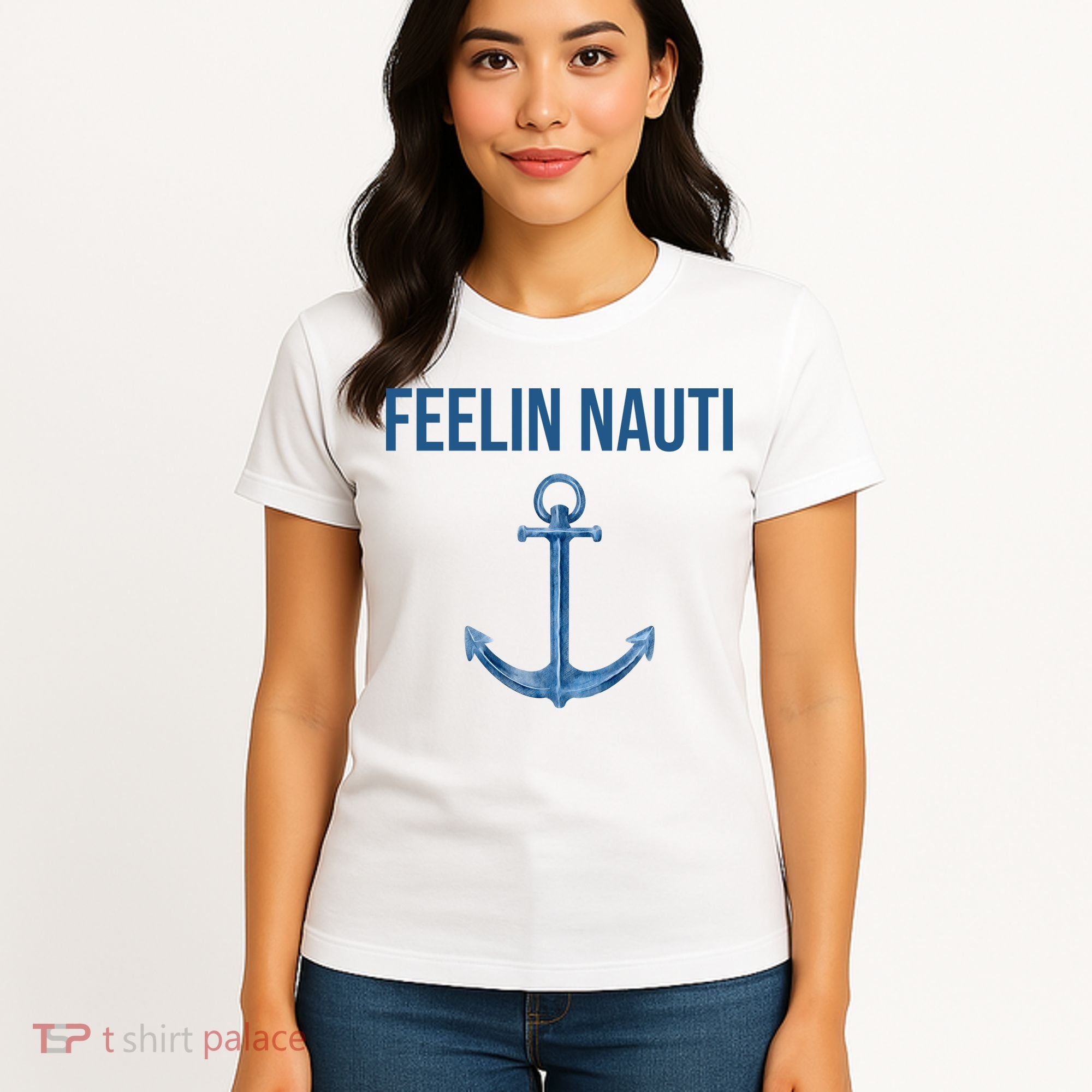 Feelin Nauti Sailing Funny Women's T-Shirt