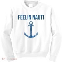 Feelin Nauti Sailing Funny Kids Sweatshirt thumb 0