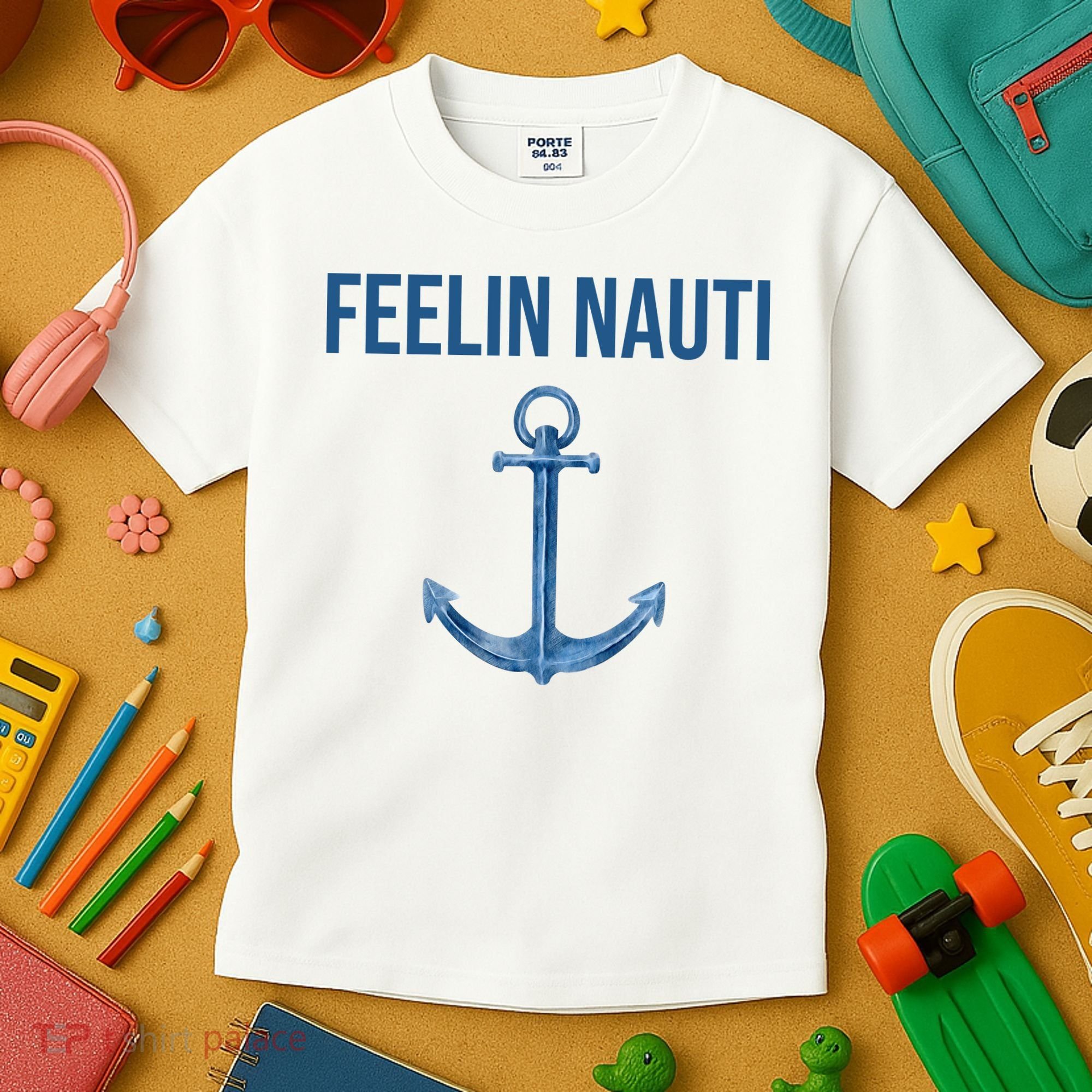 Feelin Nauti Sailing Funny Kids T-Shirt
