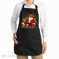 Feliz Navidad Santa With Cactus Mexican Santa Christmas Apron thumb 2