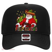 Feliz Navidad Santa With Cactus Mexican Santa Christmas Hat thumb 0