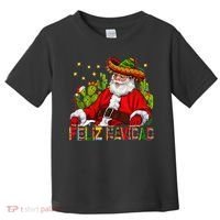 Feliz Navidad Santa With Cactus Mexican Santa Christmas Toddler T-Shirt thumb 0