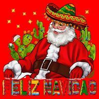 Feliz Navidad Santa With Cactus Mexican Santa Christmas Santa Hat thumb 1