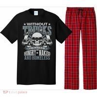 Funny Novelty Truckers Truck Driver Pajama Set thumb 0