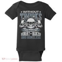 Funny Novelty Truckers Truck Driver Baby Bodysuit thumb 0
