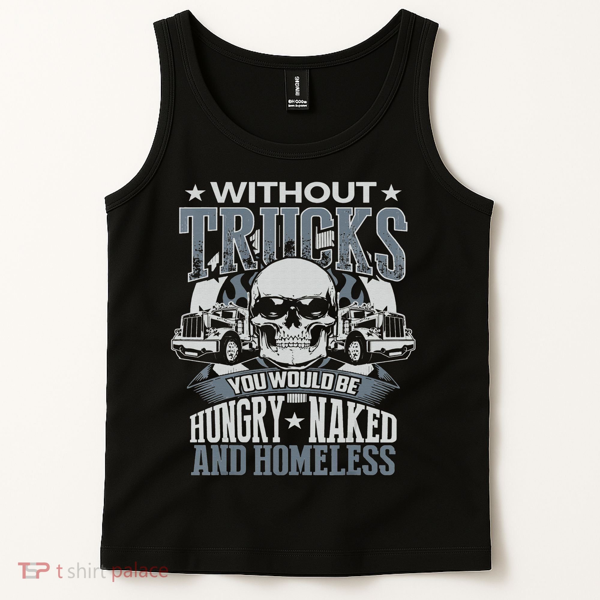 Funny Novelty Truckers Truck Driver Tank Top