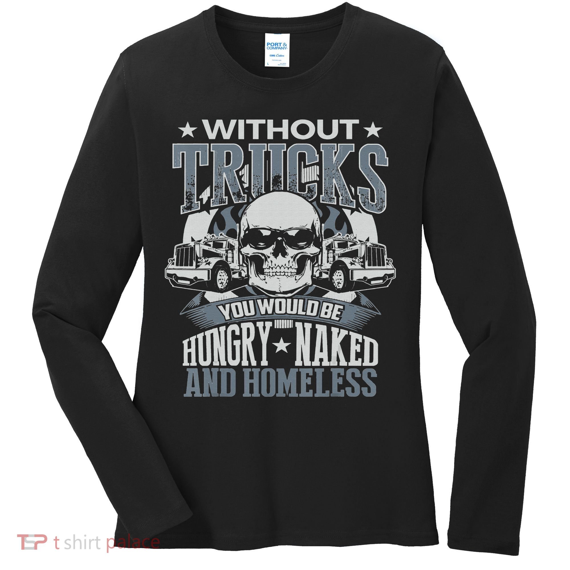 Funny Novelty Truckers Truck Driver Women's Long Sleeve Shirt