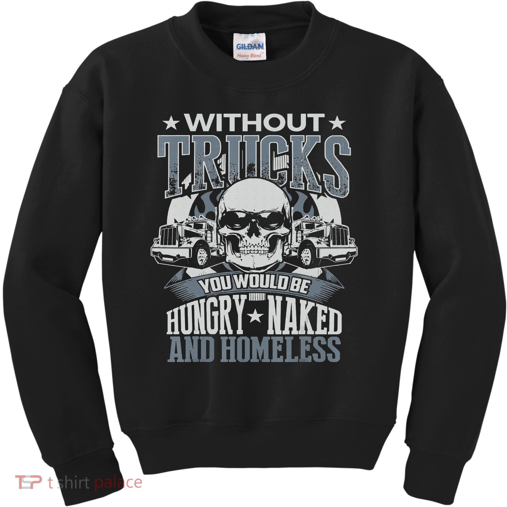 Funny Novelty Truckers Truck Driver Kids Sweatshirt