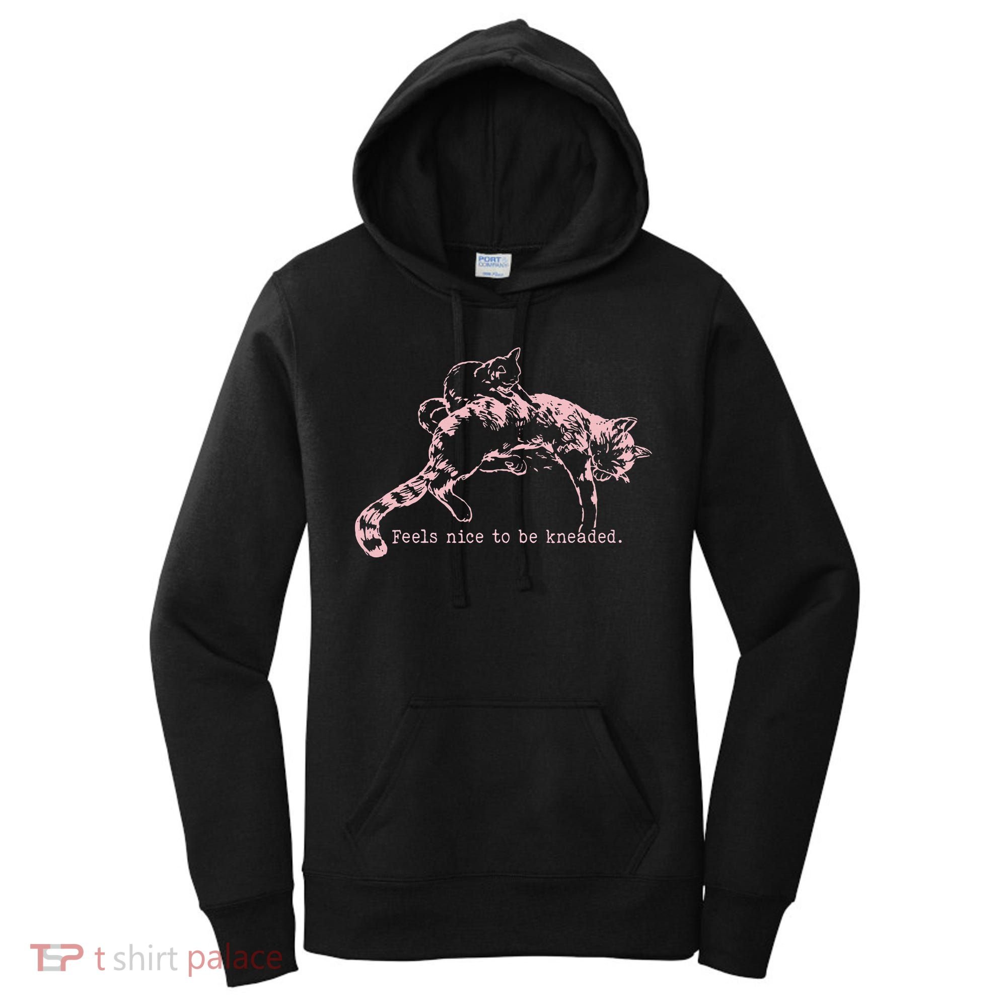 Feels Nice To Be Kneaded Cat Mom And Son Kitten Motherhood Women's Hoodie