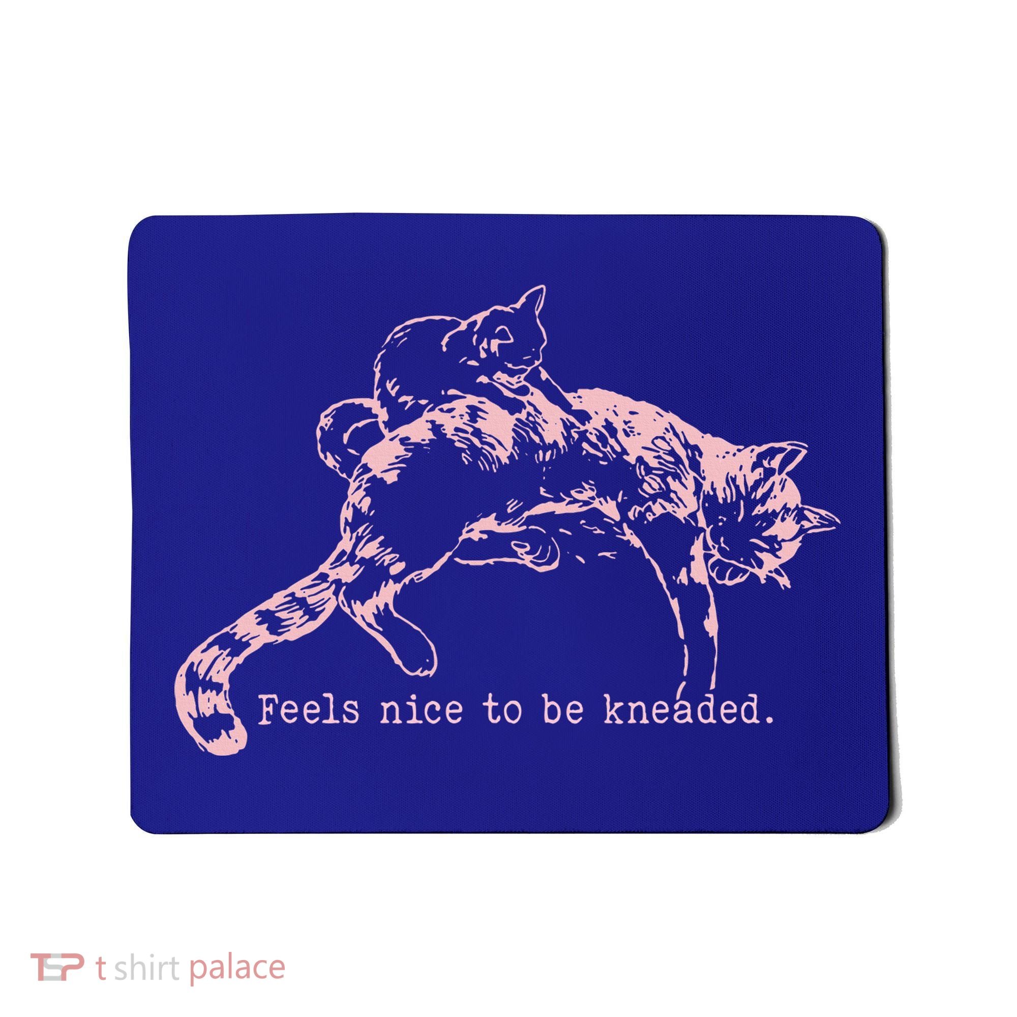 Feels Nice To Be Kneaded Cat Mom And Son Kitten Motherhood Mousepad