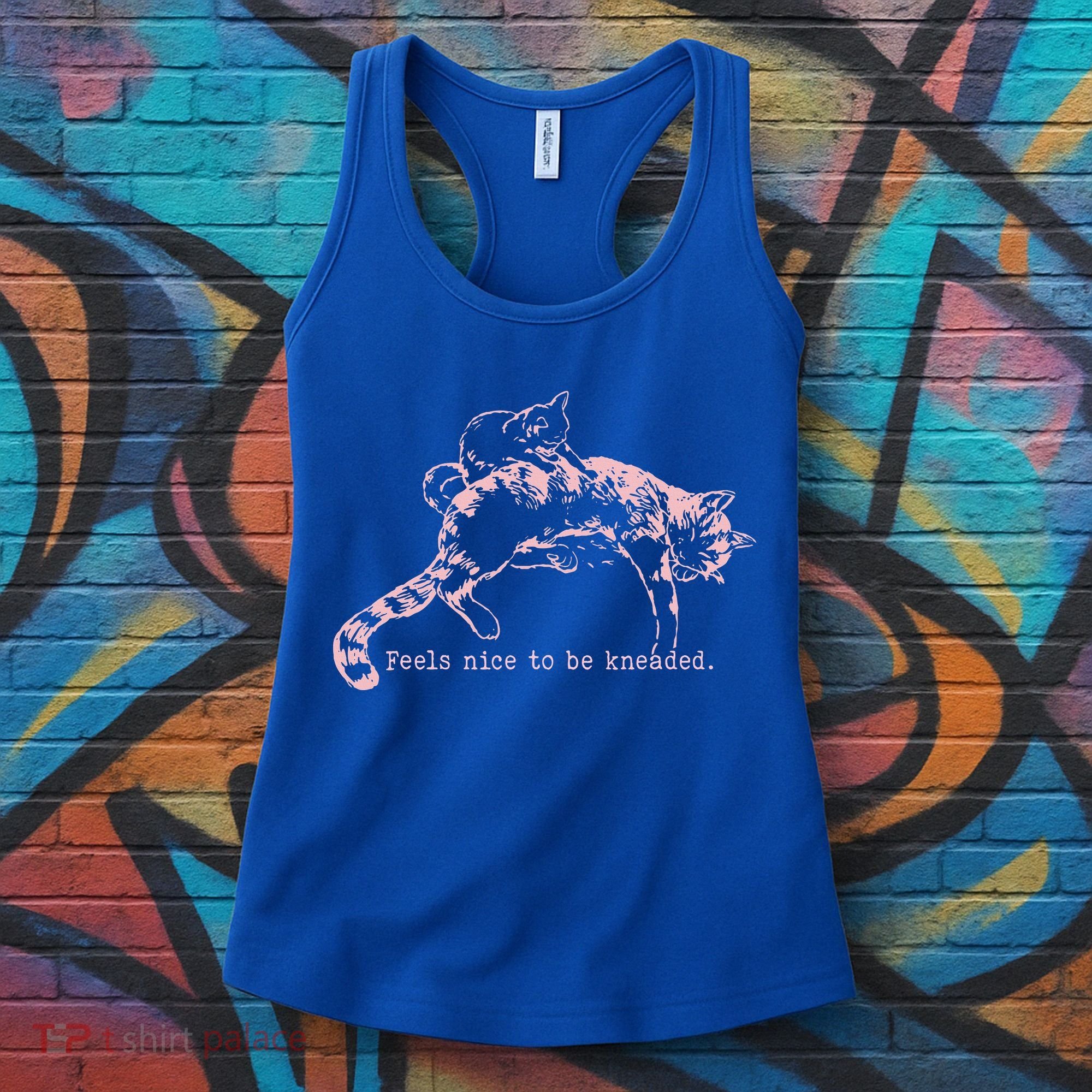Feels Nice To Be Kneaded Cat Mom And Son Kitten Motherhood Women's Tank Top