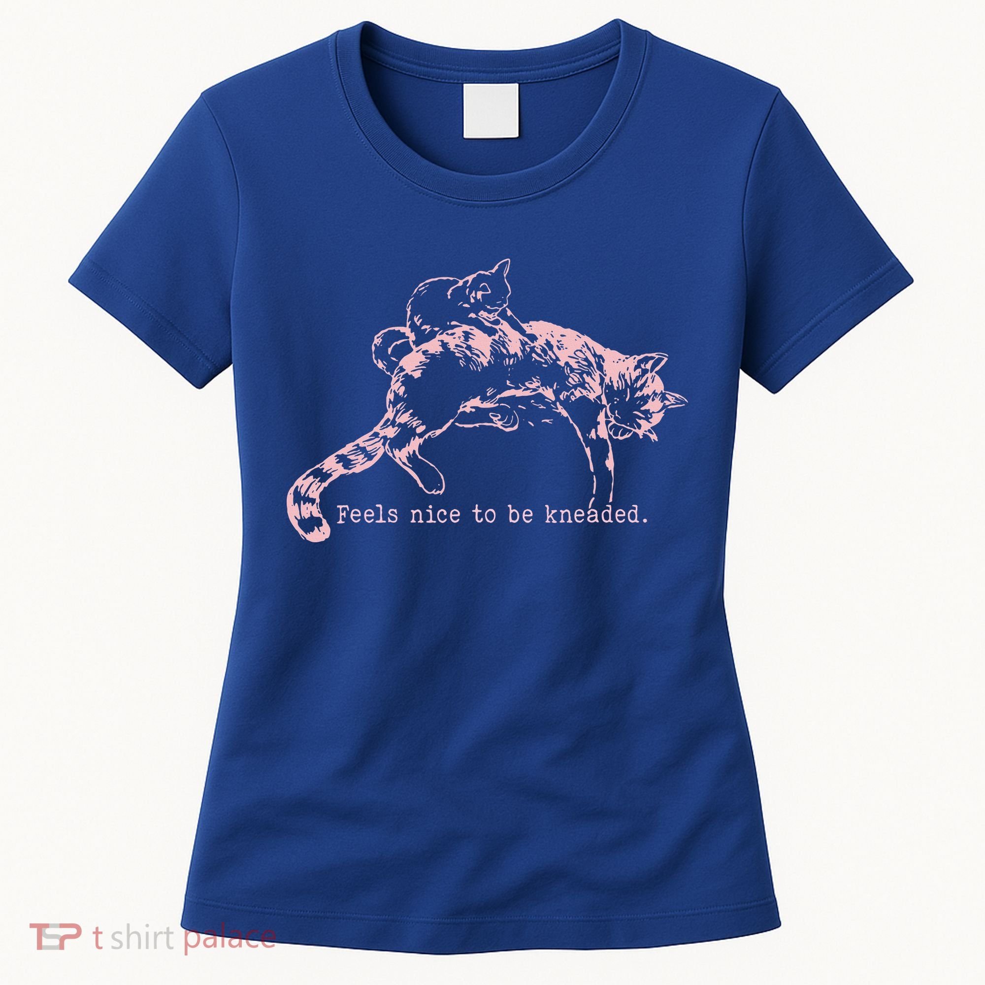 Feels Nice To Be Kneaded Cat Mom And Son Kitten Motherhood Women's T-Shirt
