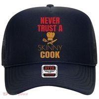 Funny Never Trust A Skinny Chef Gift For Cooking Lover Hat thumb 0