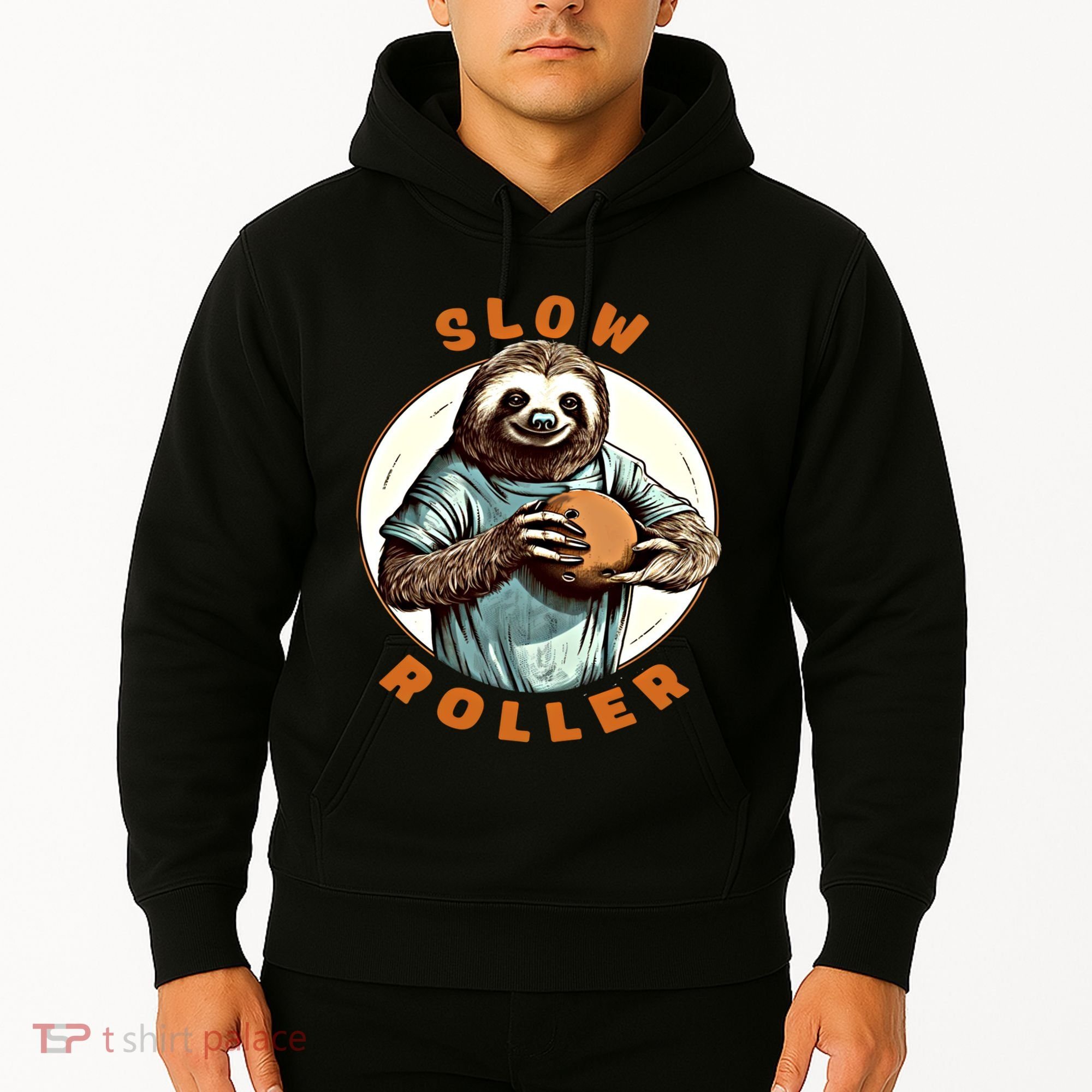 Funny Novelty Ten Pin Slow Roller Bowler Bowling Gift Hoodie