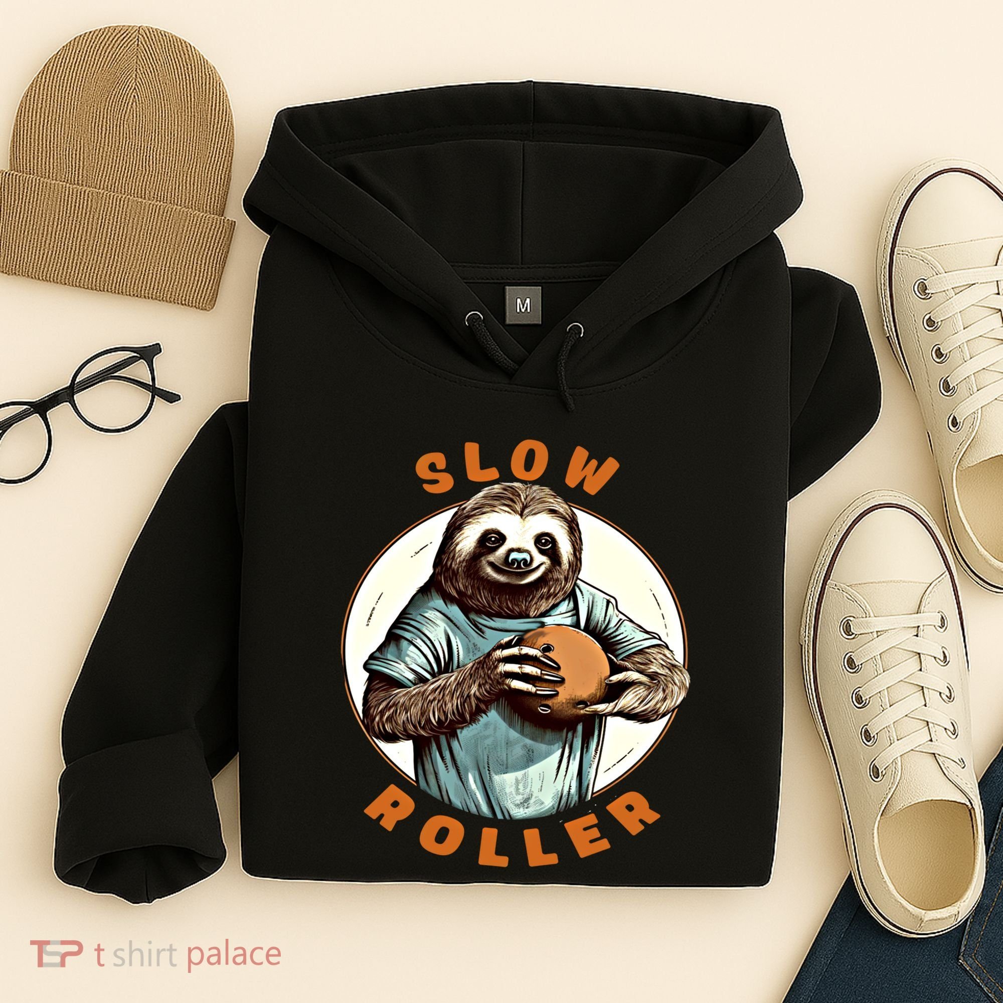 Funny Novelty Ten Pin Slow Roller Bowler Bowling Gift Hoodie