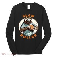Funny Novelty Ten Pin Slow Roller Bowler Bowling Gift Long Sleeve Shirt thumb 0