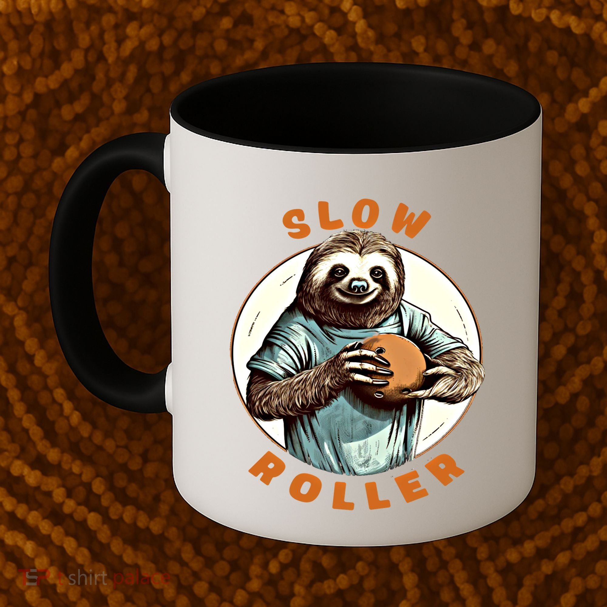 Funny Novelty Ten Pin Slow Roller Bowler Bowling Gift Coffee Mug