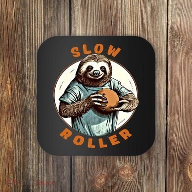 Funny Novelty Ten Pin Slow Roller Bowler Bowling Gift Coaster