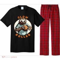 Funny Novelty Ten Pin Slow Roller Bowler Bowling Gift Pajama Set thumb 0
