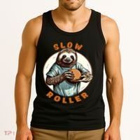 Funny Novelty Ten Pin Slow Roller Bowler Bowling Gift Tank Top thumb 3