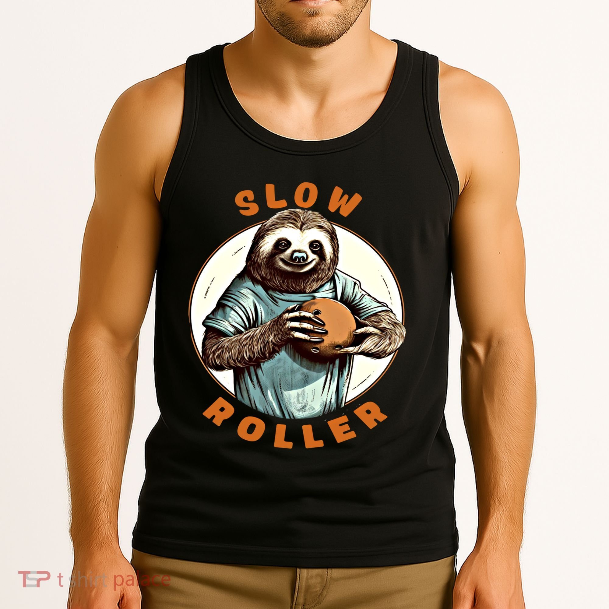 Funny Novelty Ten Pin Slow Roller Bowler Bowling Gift Tank Top