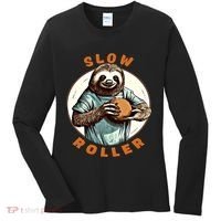 Funny Novelty Ten Pin Slow Roller Bowler Bowling Gift Women's Long Sleeve Shirt thumb 0