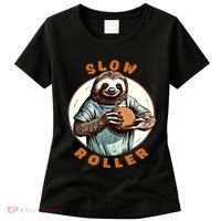 Funny Novelty Ten Pin Slow Roller Bowler Bowling Gift Women's T-Shirt thumb 0