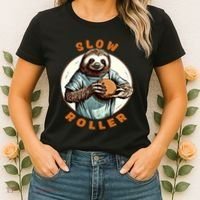 Funny Novelty Ten Pin Slow Roller Bowler Bowling Gift Women's T-Shirt thumb 2