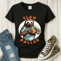 Funny Novelty Ten Pin Slow Roller Bowler Bowling Gift Women's T-Shirt thumb 3
