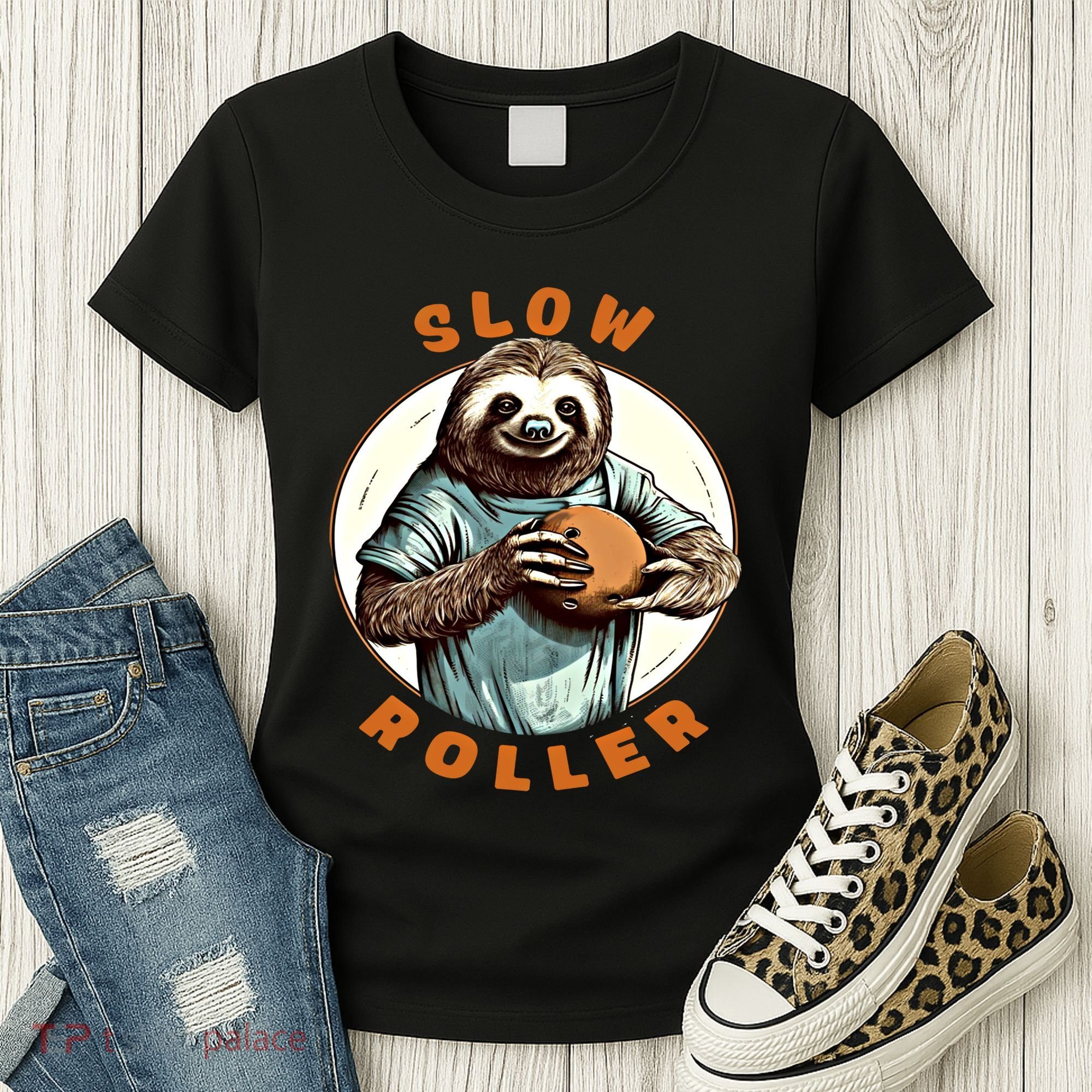 Funny Novelty Ten Pin Slow Roller Bowler Bowling Gift Women's T-Shirt