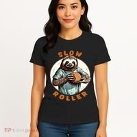 Funny Novelty Ten Pin Slow Roller Bowler Bowling Gift Women's T-Shirt thumb 4