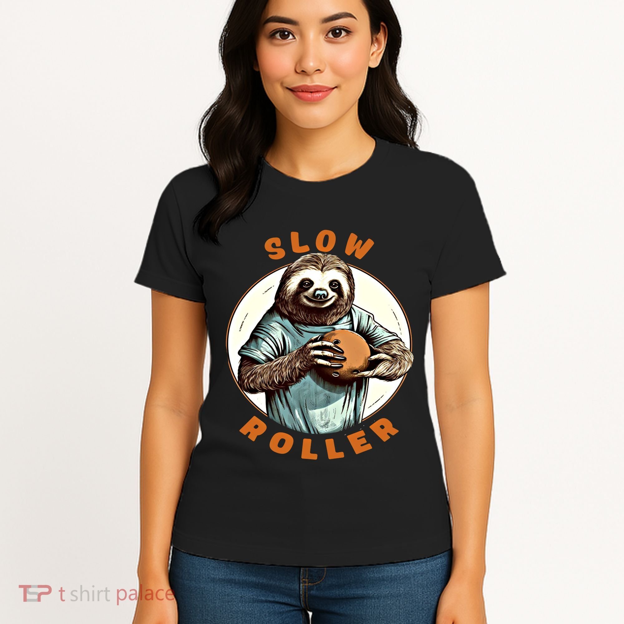Funny Novelty Ten Pin Slow Roller Bowler Bowling Gift Women's T-Shirt