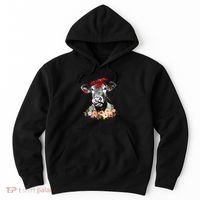 Funny Not Today Heifer Floral Farmer Cute Heifer Hoodie thumb 0