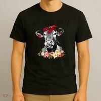 Funny Not Today Heifer Floral Farmer Cute Heifer T-Shirt thumb 3