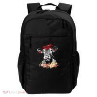 Funny Not Today Heifer Floral Farmer Cute Heifer Backpack thumb 0