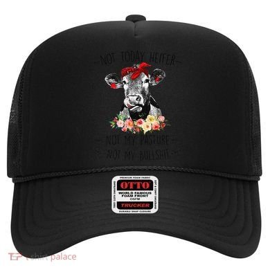 Funny Not Today Heifer Floral Farmer Cute Heifer Hat
