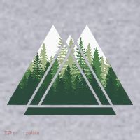 Forest Nature Triangle Minimalism Women's Sweatshirt thumb 2
