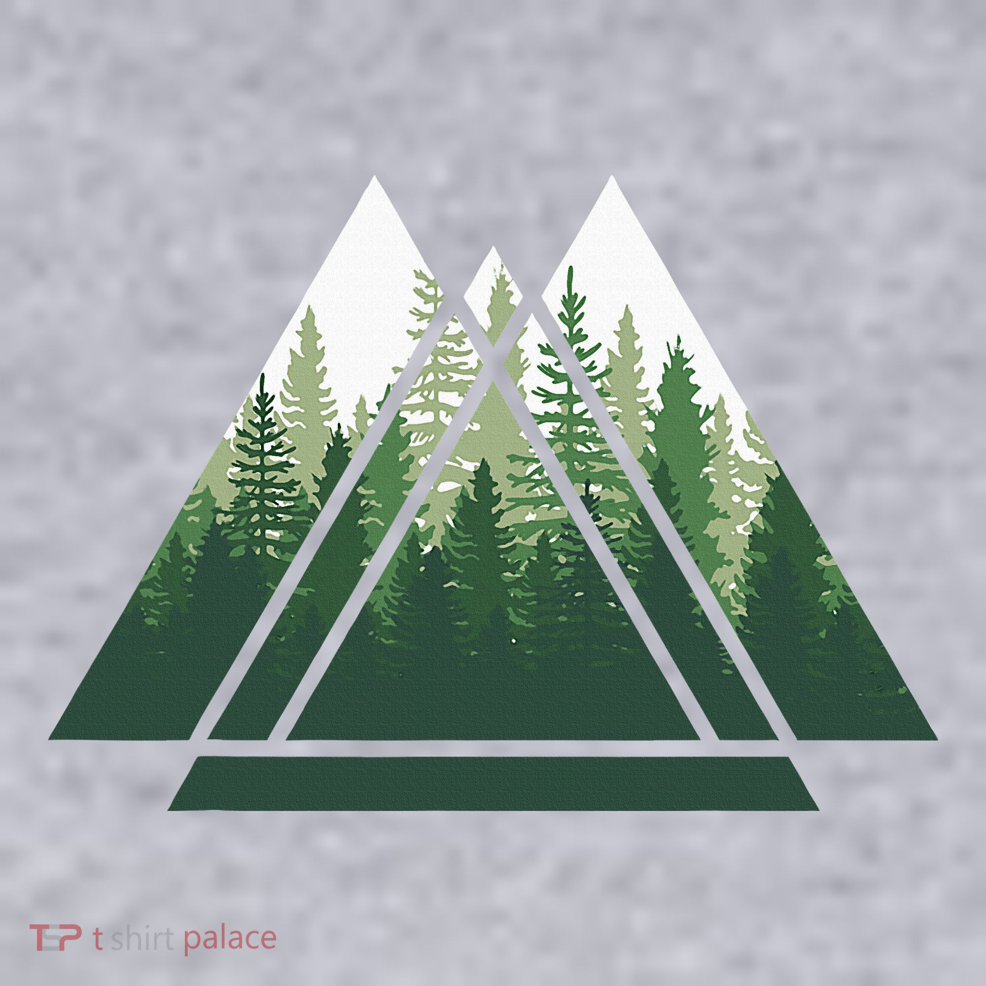 Forest Nature Triangle Minimalism Women's Sweatshirt