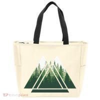Forest Nature Triangle Minimalism Tote Bag thumb 0