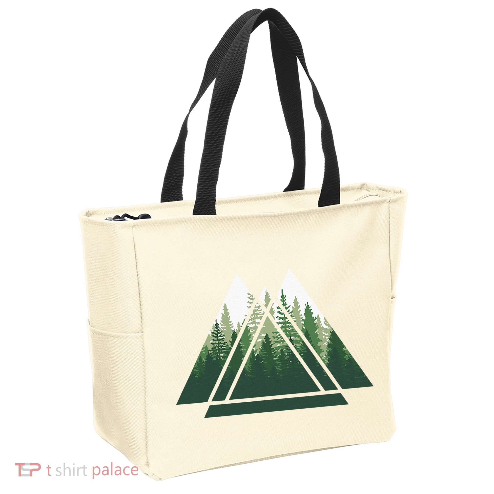 Forest Nature Triangle Minimalism Tote Bag