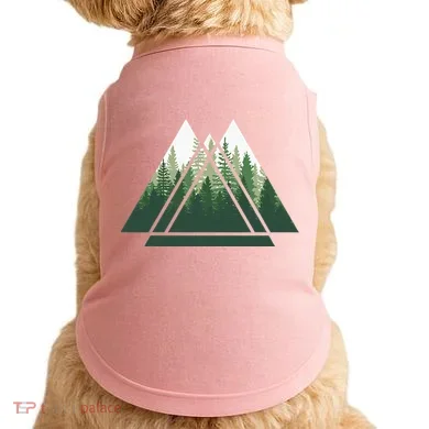 Forest Nature Triangle Minimalism Doggie Tank