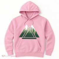 Forest Nature Triangle Minimalism Hoodie thumb 0
