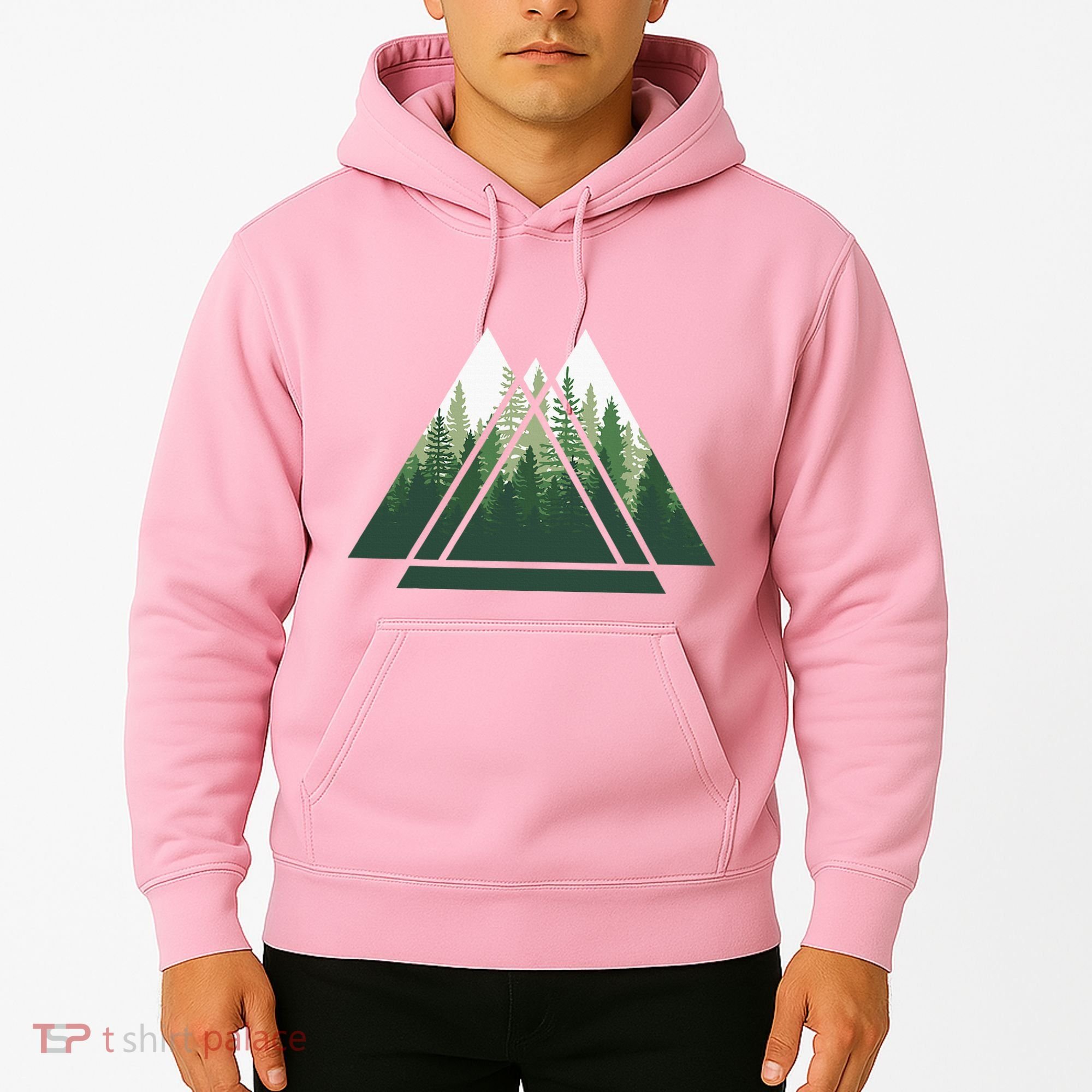 Forest Nature Triangle Minimalism Hoodie
