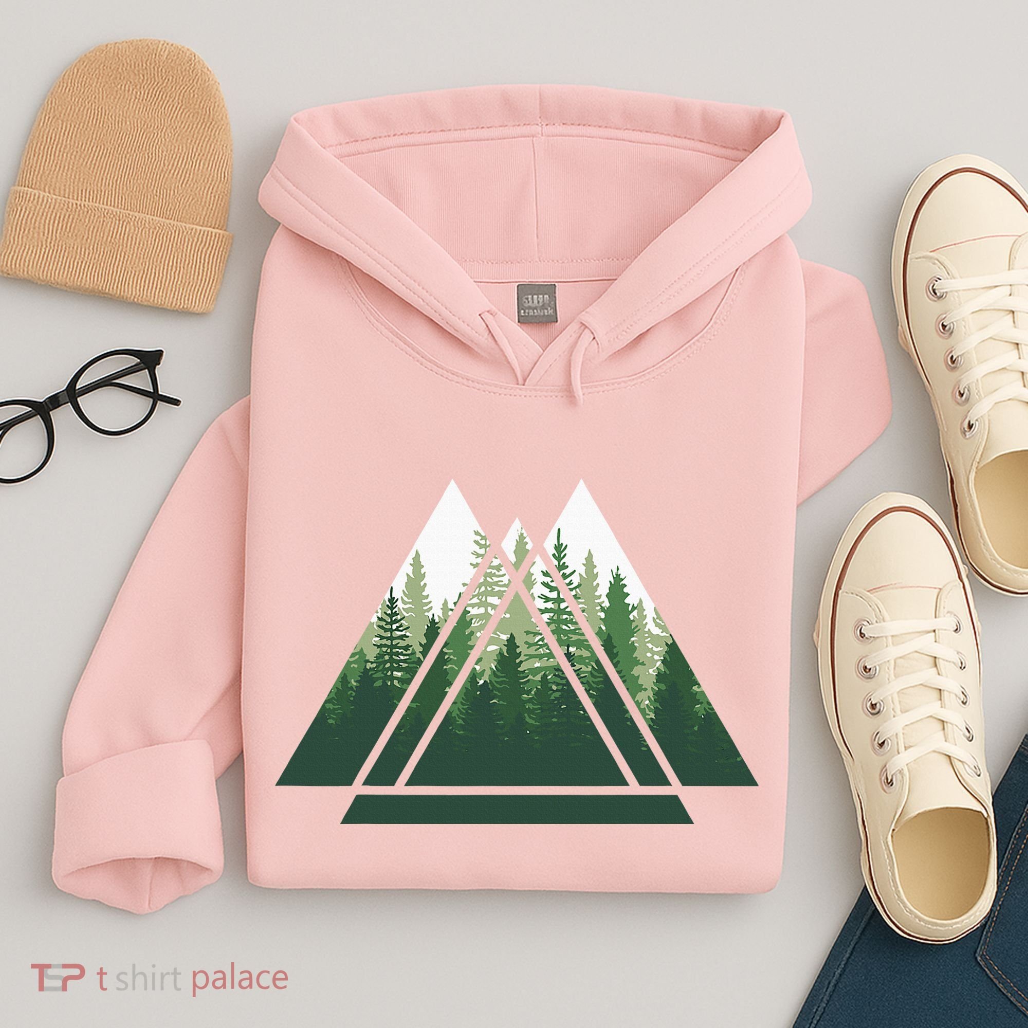 Forest Nature Triangle Minimalism Hoodie