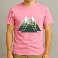 Forest Nature Triangle Minimalism T-Shirt thumb 3