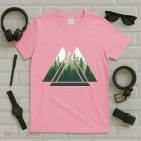 Forest Nature Triangle Minimalism T-Shirt thumb 5